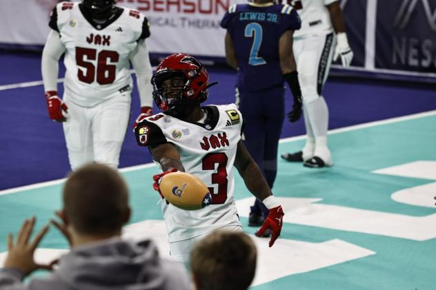 Jacksonville Sharks running back Jimmie Robinson, Jr.