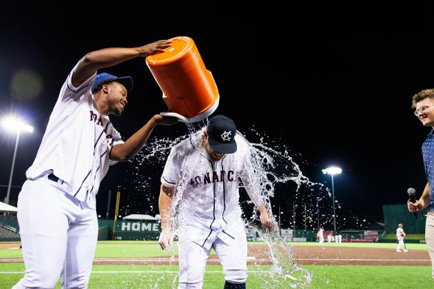 Jaylyn Williams (left) and John Nogowski of the Kansas City Monarchs