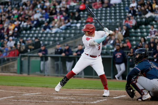 Ramón Bramasco of the Winnipeg Goldeyes at bat