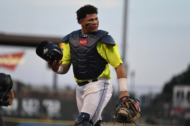 Columbia Fireflies catcher Ramon Ramirez