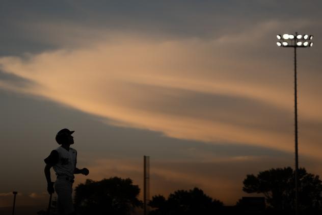The sun sets on Newman Outdoor Field, home of the Fargo-Moorhead RedHawks