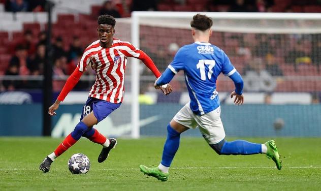 Atlético Madrid's youth prospect, defender Rony Mbomio