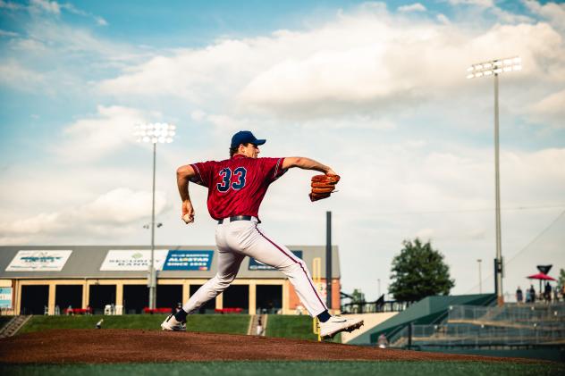 Kansas City Monarchs pitcher Josh Hendrickson
