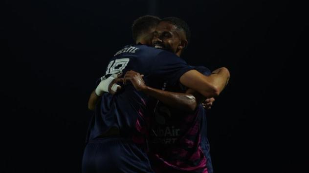 South Georgia Tormenta FC reacts after a goal