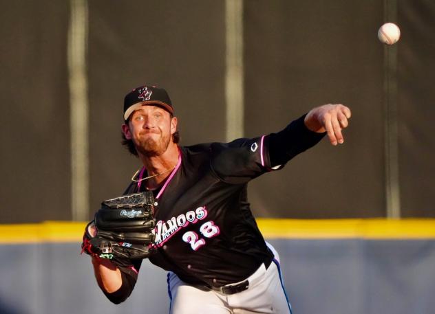 Pensacola Blue Wahoos' Thomas White in action