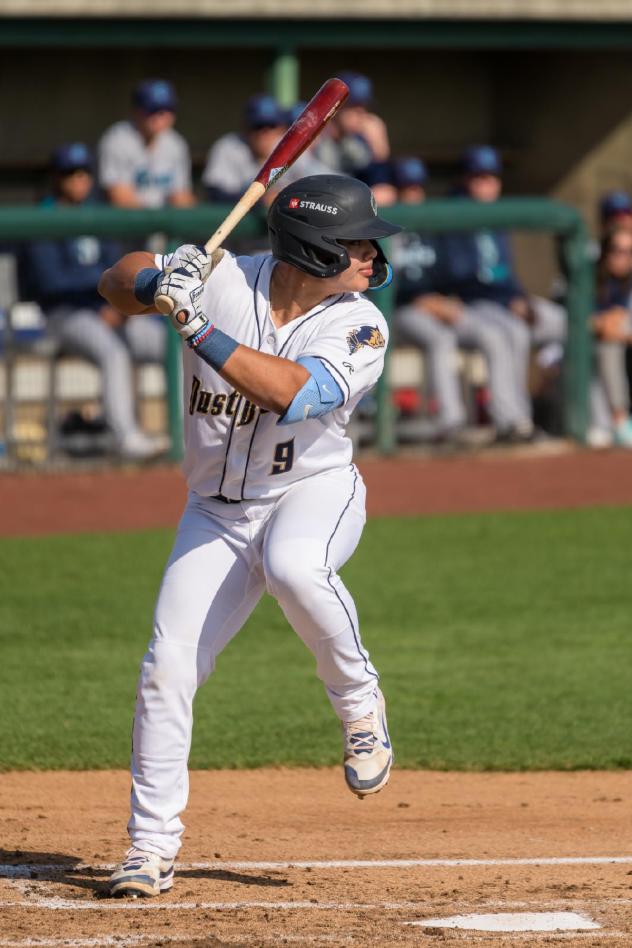 Tri-City Dust Devils catcher Juan Flores