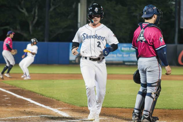 Biloxi Shuckers outfielder Garrett Spain
