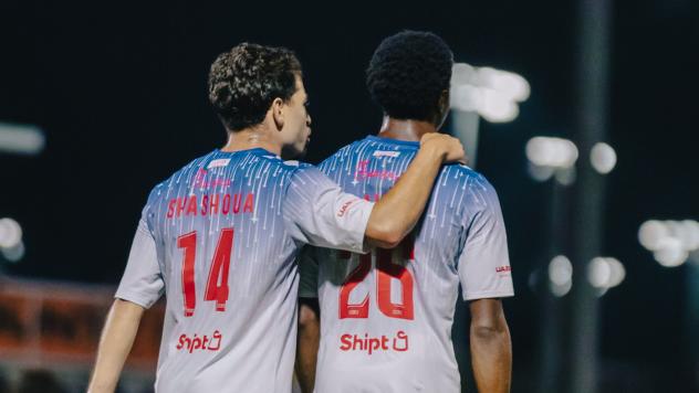 Birmingham Legion FC forward Samuel Shashoua and defender Amir Daley