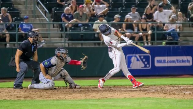 Tri-City Dust Devils at the plate
