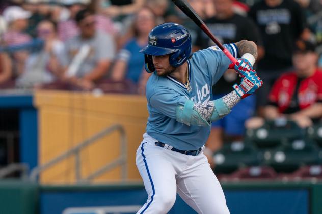 Carter Jensen with the Omaha Storm Chasers