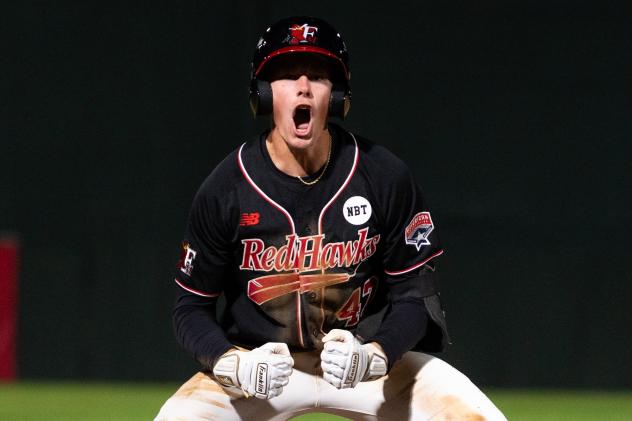 Fargo-Moorhead RedHawks infielder Michael Hallquist