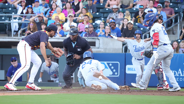 Tulsa Drillers' Sean McLain and Zach Ehrhard on game night