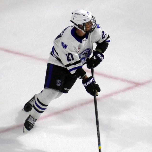 Wenatchee Wild's Luka Shcherbyna on the ice
