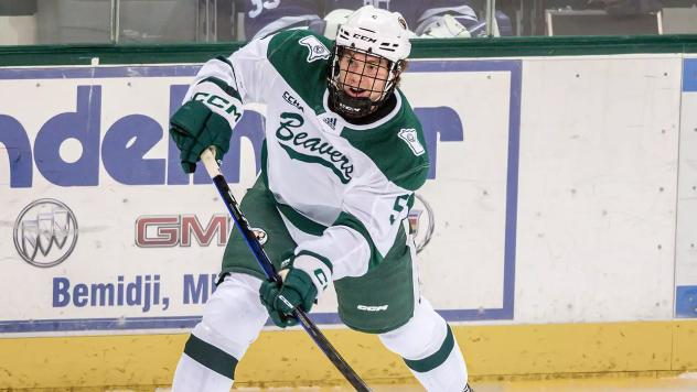 Defenseman Will Magnuson with Bemidji State University