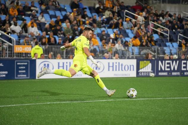 Rhode Island FC goalkeeper Koke Vegas