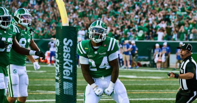 Saskatchewan Roughriders running back Mario Anderson Jr.
