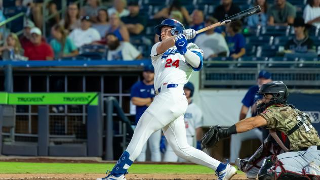 Sean McLain at bat for the Tulsa Drillers