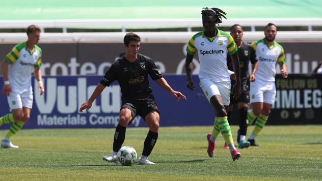 Birmingham Legion FC with possession against the Tampa Bay Rowdies