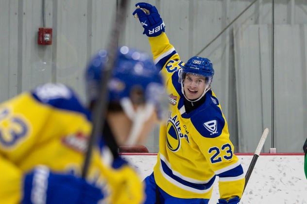 Saskatoon Blades left wing Rowan Calvert