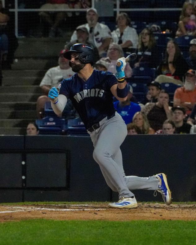 Max Burt of the Somerset Patriots