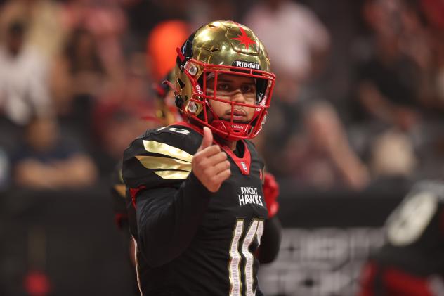 Vegas Knight Hawks quarterback Jayden de Laura
