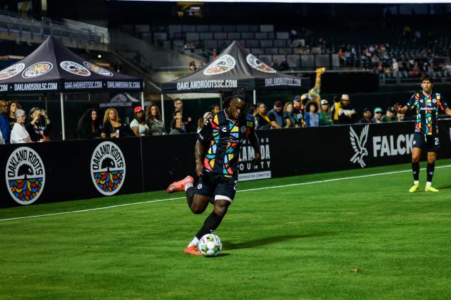 Oakland Roots' EJ Johnson in action