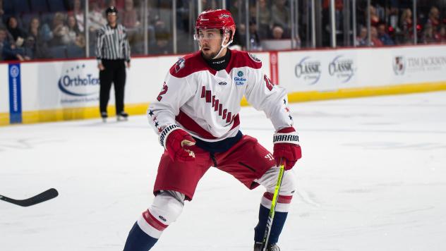 Defenseman Matt Sredl with the Allen Americans