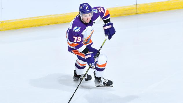 Defenseman Matt Sredl with the Orlando Solar Bears