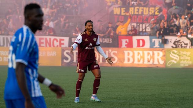 Detroit City Football Club defender Devon Amoo-Mensah