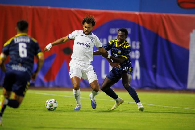Rhode Island FC's JJ Williams in action