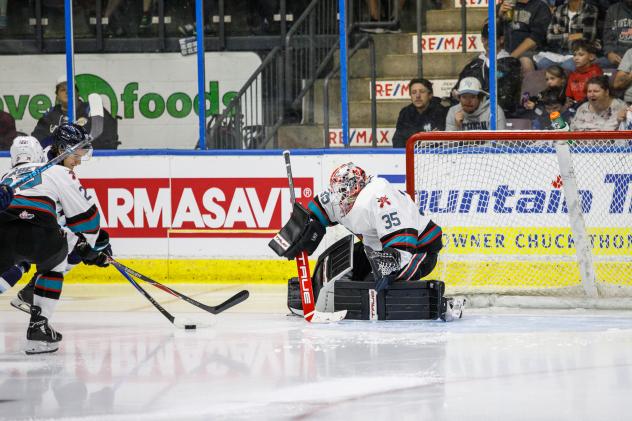 Kelowna Rockets' Josh Banini in action