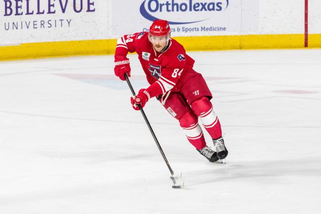 Forward Liam Gorman with the Allen Americans