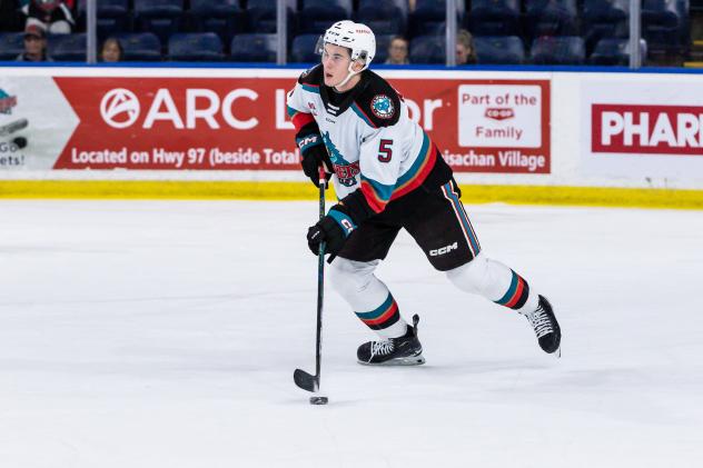 Kelowna Rockets defenseman Carter Kowalyk