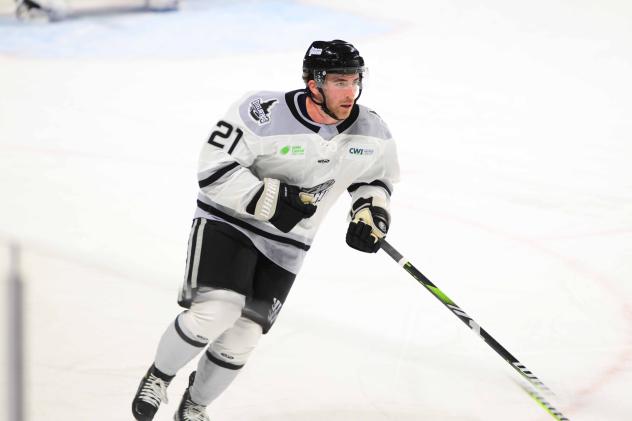 Defenseman Cooper Jones with the Idaho Steelheads