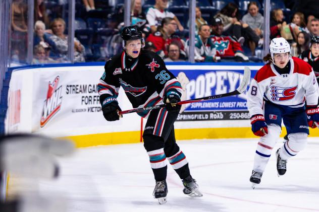 Kelowna Rockets defenseman Dallin Antos