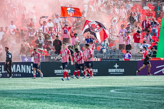 Atlético Ottawa fans show their support