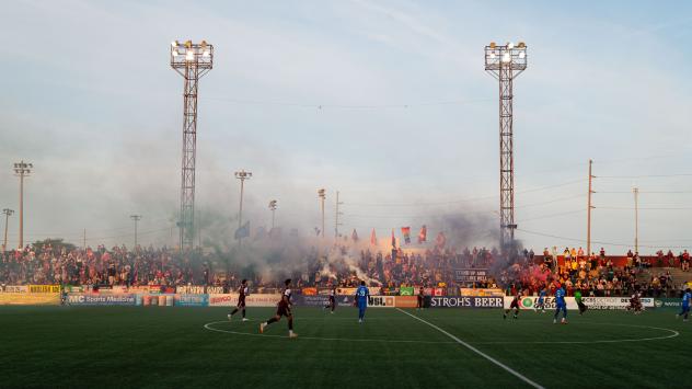 Detroit City FC fans enjoy the game