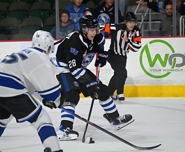 Wenatchee Wild's Caelan Joudrey in action