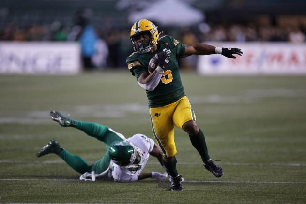 Edmonton Elks running back Justin Rankin