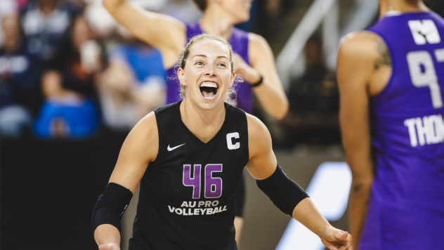 Morgan Hentz with Athletes Unlimited