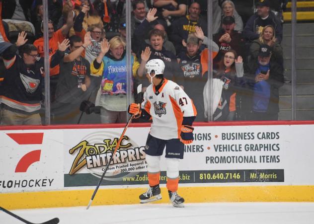 Flint Firebirds right wing Alex Kostov