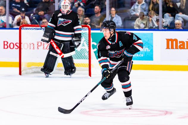 Kelowna Rockets defenceman Mazden Leslie