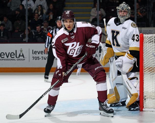 Peterborough Petes right wing Matthew Soto vs. the Kingston Frontenacs