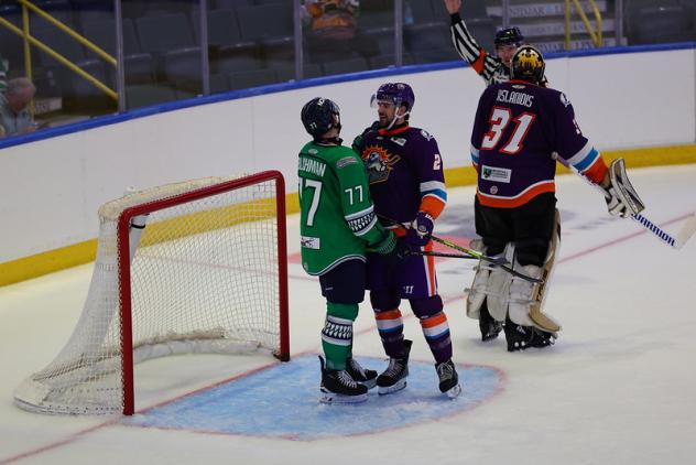 Florida Everblades make nice with the Orlando Solar Bears