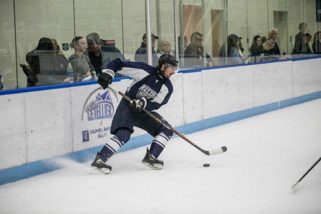 Worcester Railers with the puck in preseason action