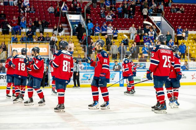Kitchener Rangers exchange congratulations