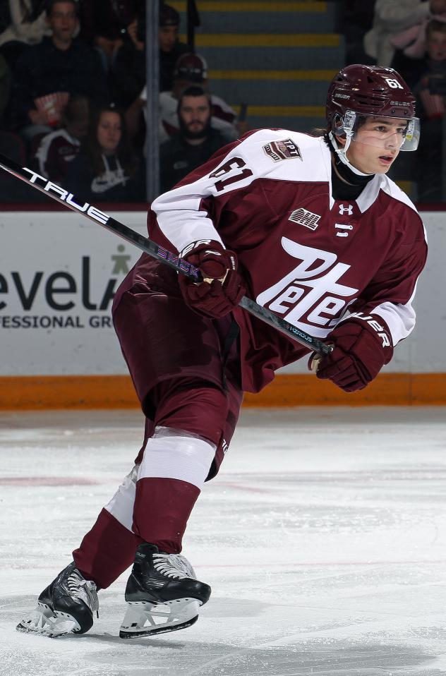 Peterborough Petes forward Kaden McGregor