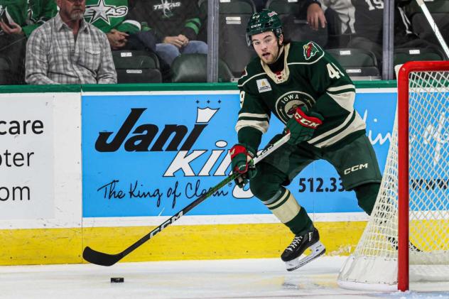 Defenseman Kyle Masters with the Iowa Wild