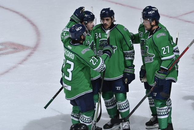 Florida Everblades exchange congratulations