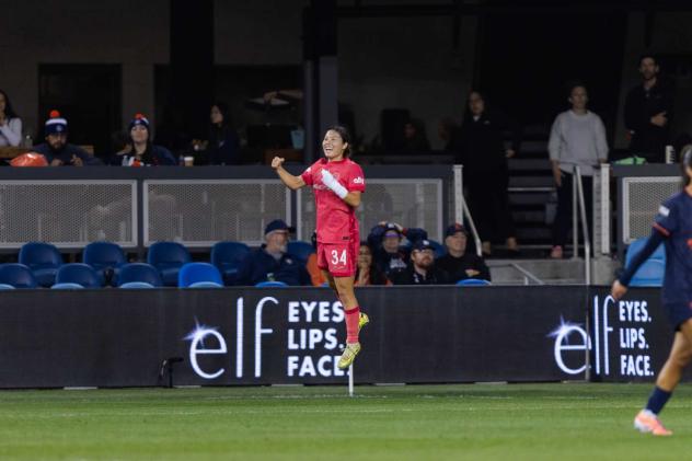 North Carolina Courage's Manaka Matsukubo on game night